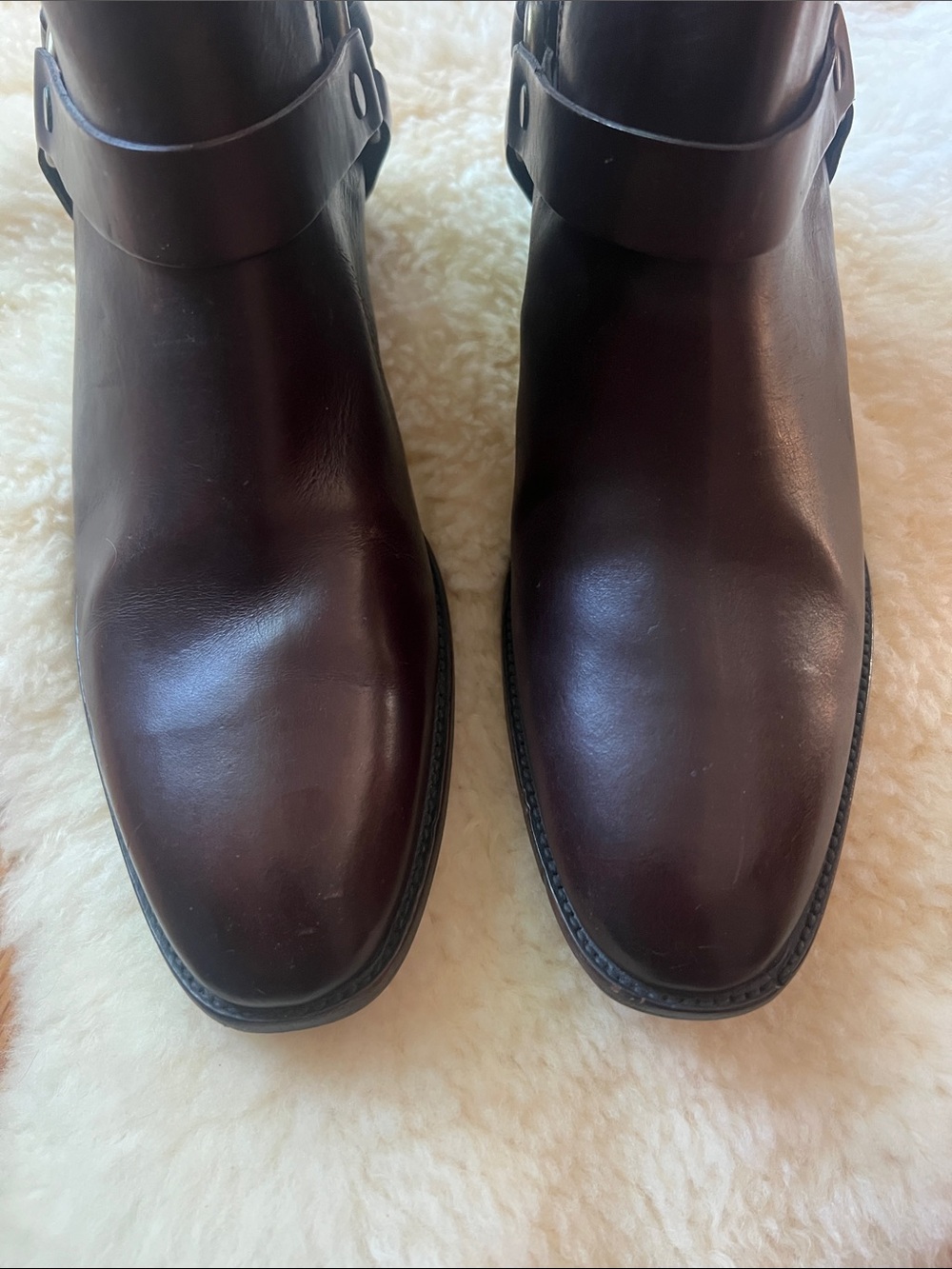Frye Women's Dara Harness Leather Chelsea Boot Sz 9 - Picture 9 of 10
